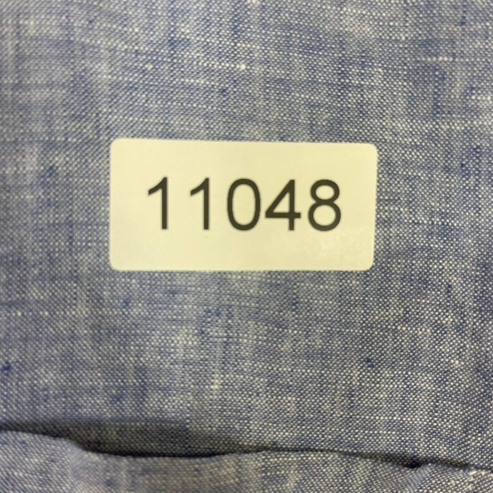 UNTUCKit Shirt Adtult Extra Large Blue 100% Linen Valente WR Button Up Mens - Picture 11 of 11